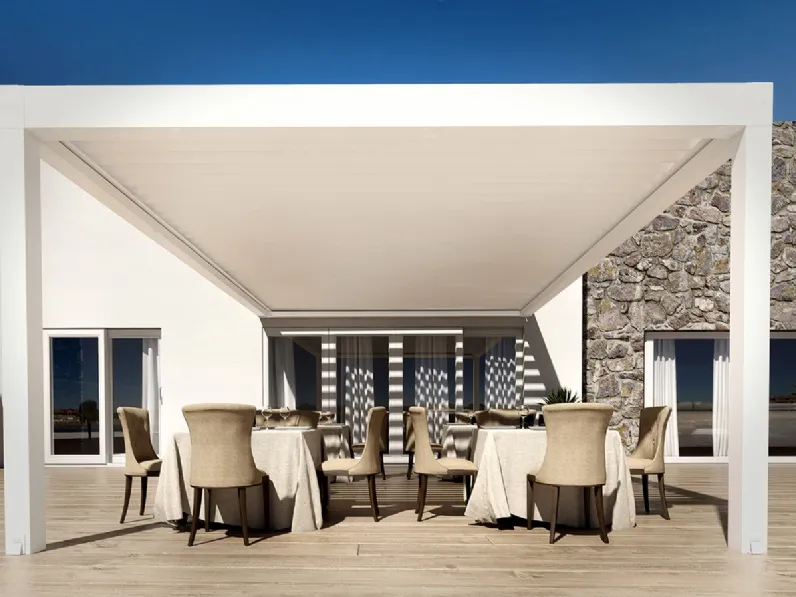 Pergola bioclimatica Bioair Addossata di Dirello