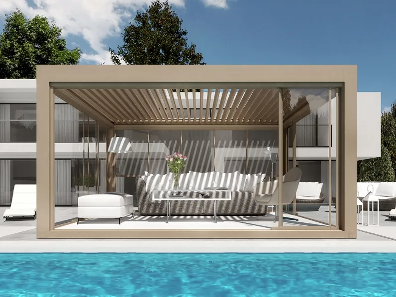 Pergola bioclimatica Diesis O Autoportante di Dirello
