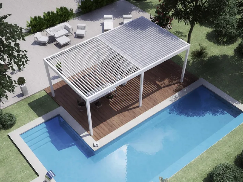 Pergola bioclimatica Bioair Autoportante di Dirello