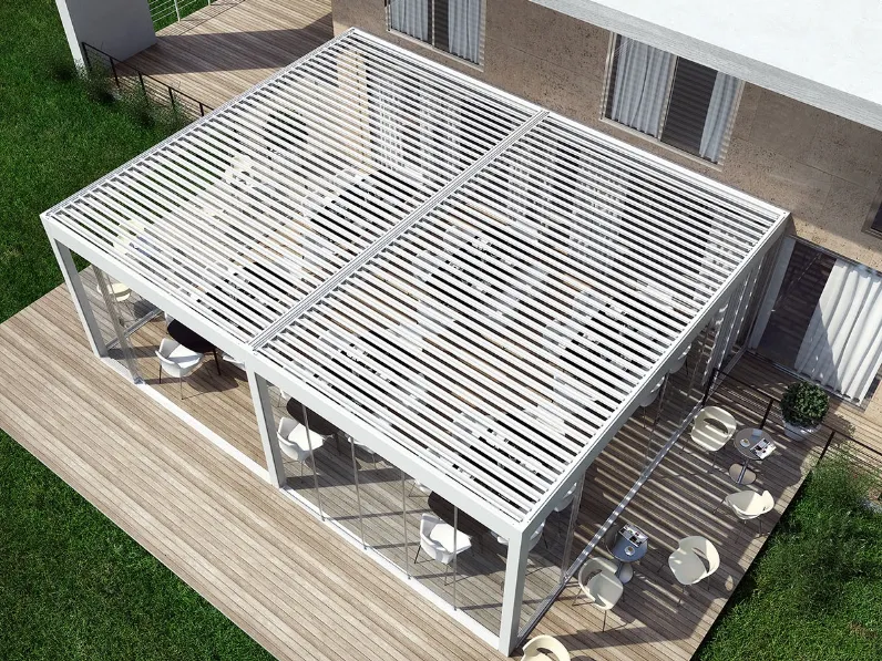 Pergola bioclimatica Bioshade Addossata di Dirello