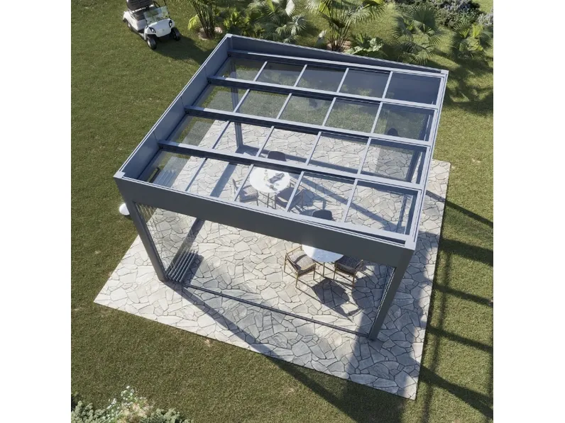 Pergola bioclimatica a isola Nesos di Protezioni