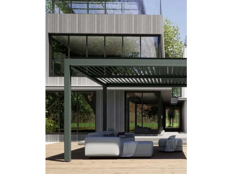 Pergola bioclimatica QBox Easy di Sprech