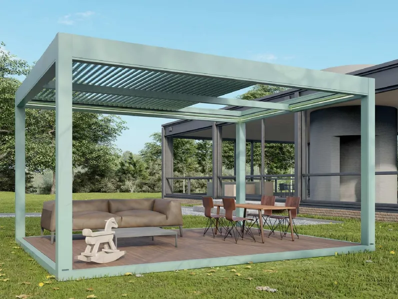 Pergola bioclimatica QBox Smart di Sprech