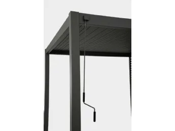 Pergola Ocean Antracite di Bizzotto: eleganza e funzionalità per il tuo spazio esterno.