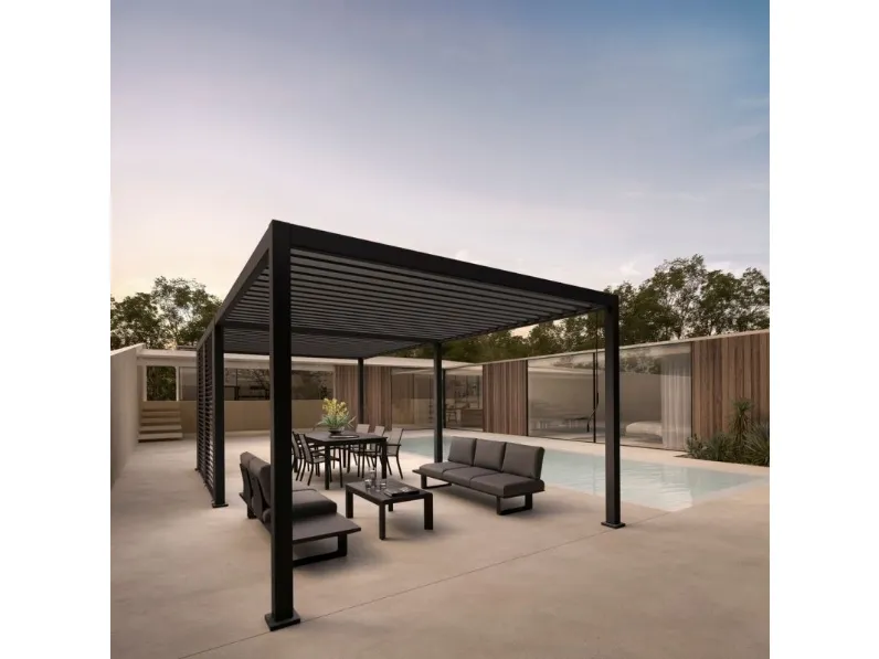 Pergola Ocean Antracite a isola di Bizzotto