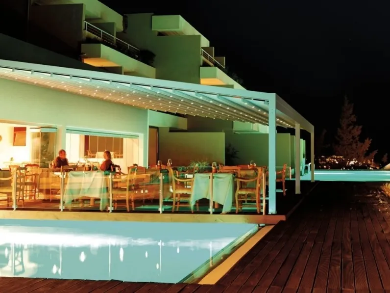 Pergola inclinata addossata Quadra 165 di Gibus