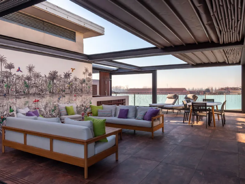 Pergola addossata Isola 3 di Ke Outdoor