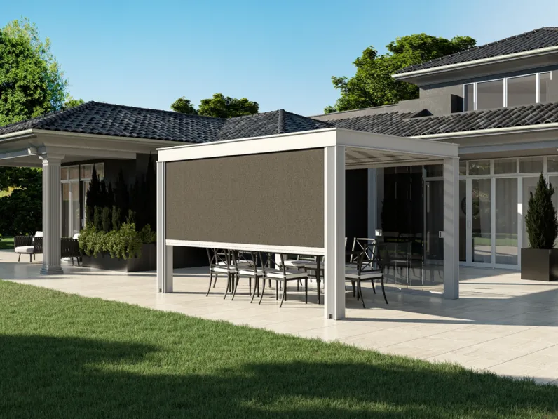 Pergola con telo ad impacchettamento Isola 3 di Ke Outdoor