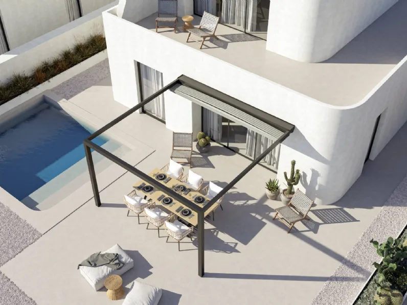 Pergola in alluminio Keplan A di Ke Outdoor