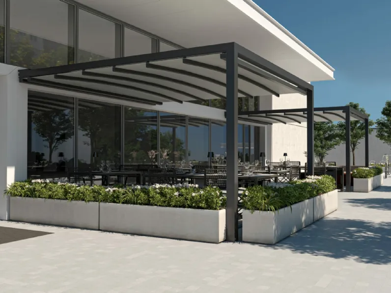 Pergola in alluminio Keplan A di Ke Outdoor