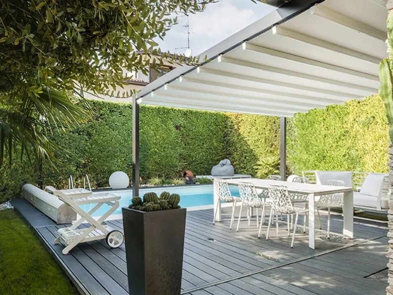 Pergola addossata inclinata Med Luce di Gibus