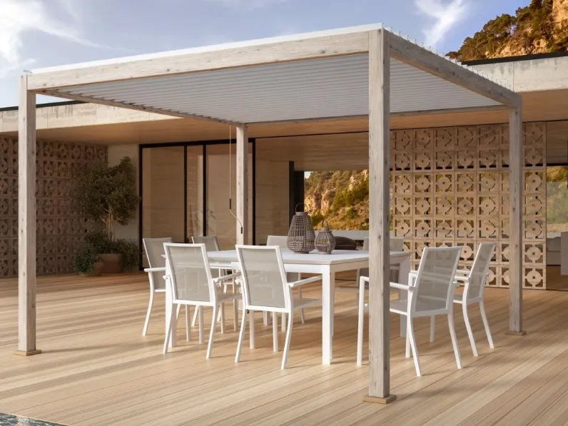 Pergola Ocean Rustic Bianco di Bizzotto