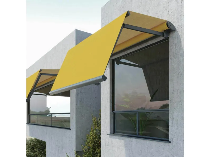 Tenda da sole Biqu 40 con tessuto e rullo a vista a doppia inclinazione di Pronema